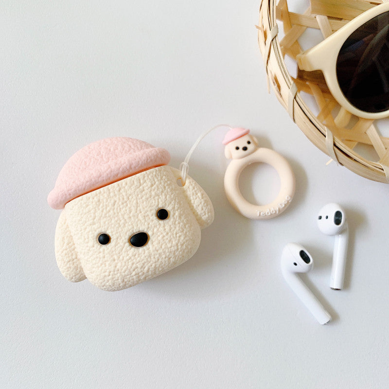 Funda AirPods Perrito con Gorra ✨ | Protección Divertida y Original para tus Auriculares Apple