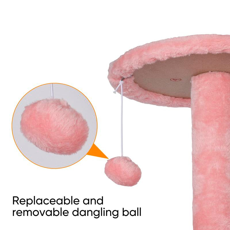 Árbol Rascador para Gatos de 140 cm con Casas, Plataformas Acolchadas, Juguetes Colgantes y Postes de Sisal