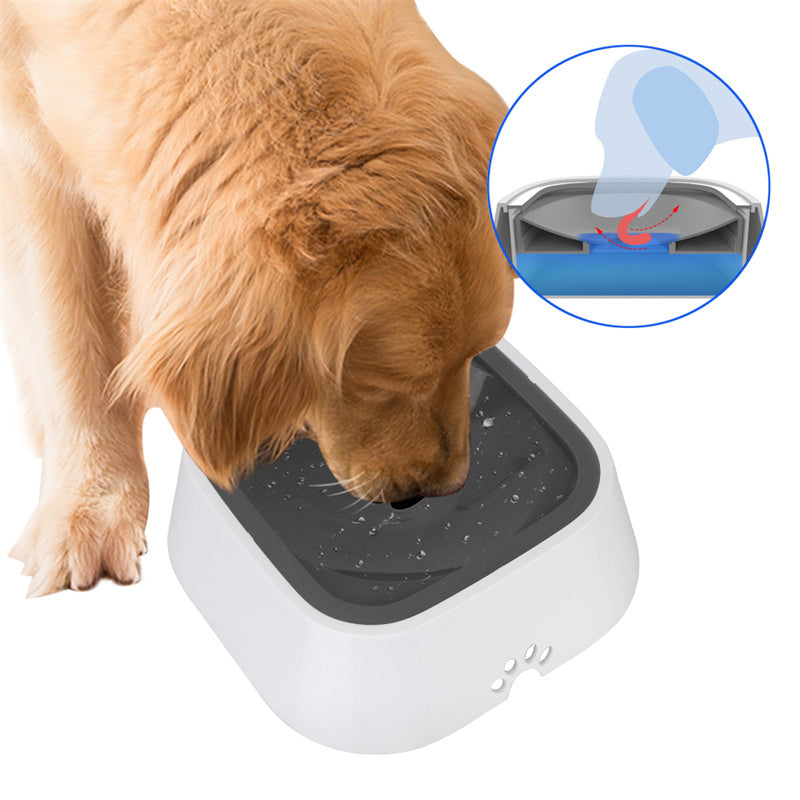 Bebedero Flotante Antisalpicaduras Premium para Perros y Gatos – Tazón de Agua Lento, Antivuelco y Fácil de Limpiar, 1,5 L y 2 L