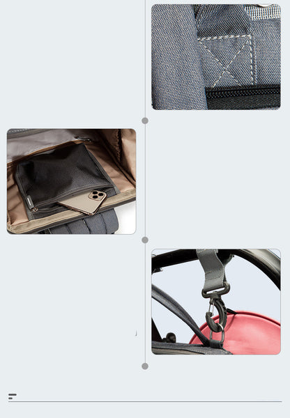 Mochila 2 en 1 con Cuna Portátil Plegable – Organización, confort y estilo para mamá y bebé