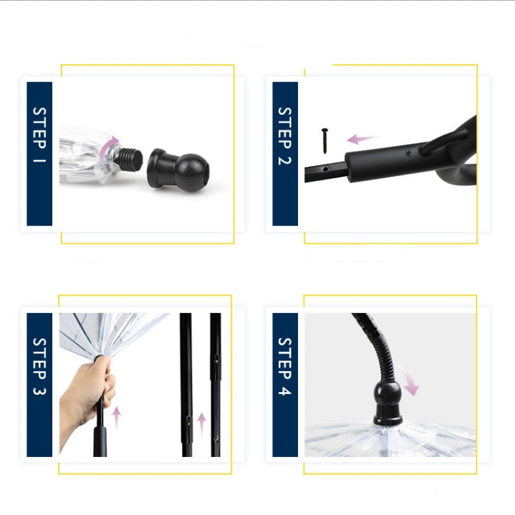 Paraguas Transparente con Correa Incorporada para Perros y Mascotas Pequeñas – Paseos Secos, Seguros y Elegantes Bajo la Lluvia