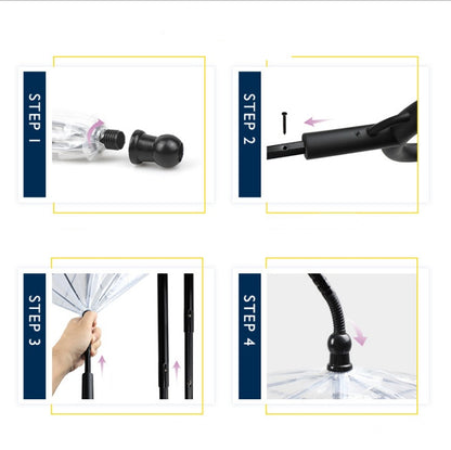 Paraguas Transparente con Correa Incorporada para Perros y Mascotas Pequeñas – Paseos Secos, Seguros y Elegantes Bajo la Lluvia