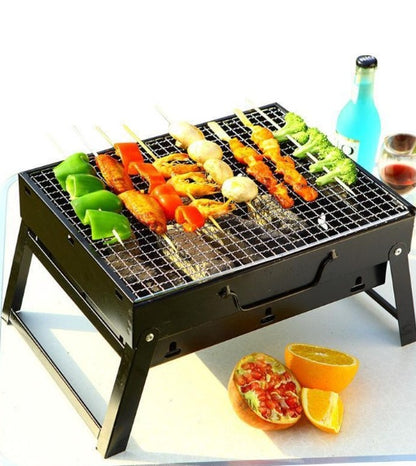 Parrilla Portátil Plegable de Acero Inoxidable – Ideal para Barbacoas al Aire Libre, Camping y Viajes