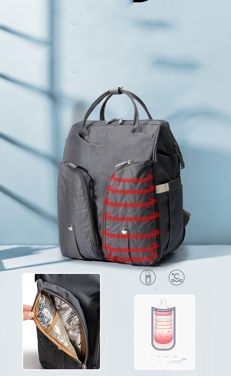 Mochila 2 en 1 con Cuna Portátil Plegable – Organización, confort y estilo para mamá y bebé