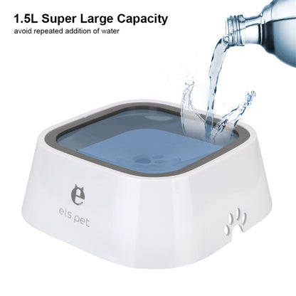 Bebedero Flotante Antisalpicaduras Premium para Perros y Gatos – Tazón de Agua Lento, Antivuelco y Fácil de Limpiar, 1,5 L y 2 L