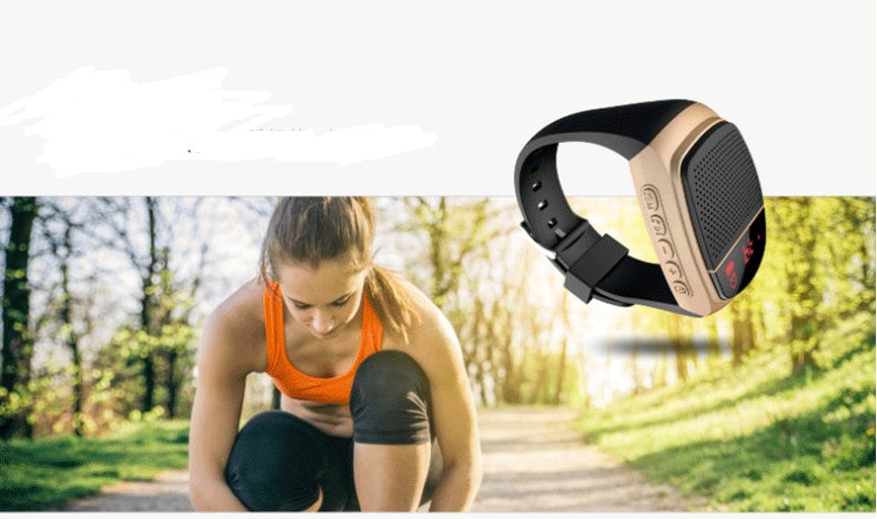 Reloj Altavoz Bluetooth Deportivo B90 – Reloj Inteligente Portátil con Audio 3W y Reproductor MP3 Integrado