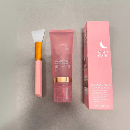 Mascarilla Facial Nocturna con Colágeno – Hidratación, Firmeza y Juventud Mientras Duermes