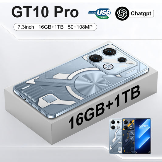 GT10 Pro – Smartphone Android de Alto Rendimiento con Pantalla Ultra HD de 7.3” y 16GB+1TB