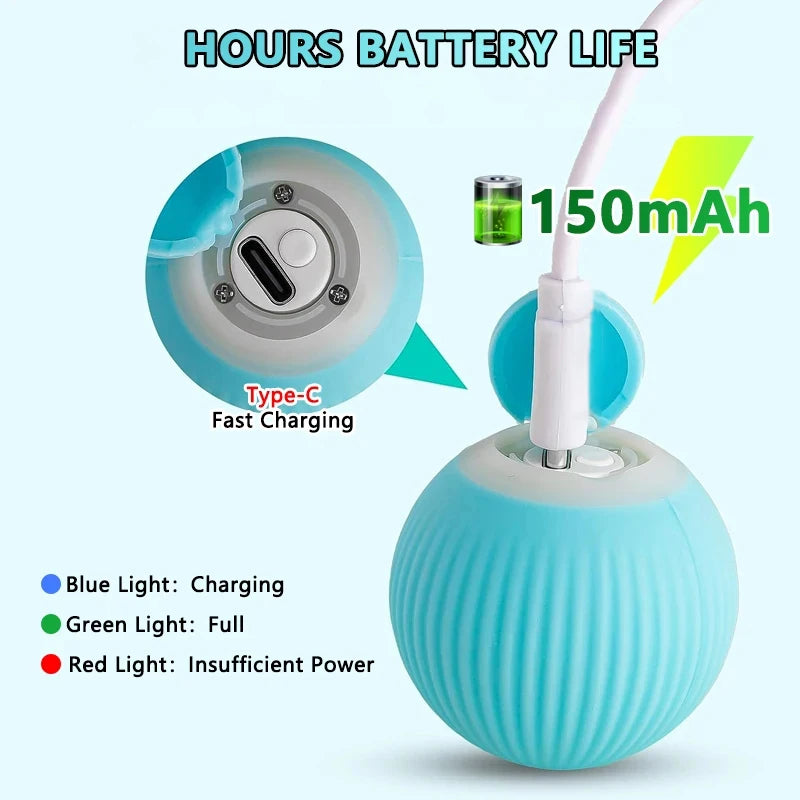 Smart Ball Interactiva para Gatos – Diversión Inteligente y Segura