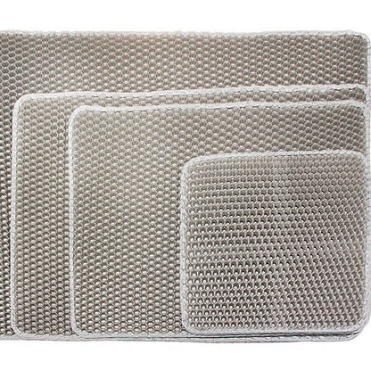 Alfombra Atrapa-arena para Gatos Antideslizante, Impermeable y Fácil de Limpiar – Tapete Higiénico Antiarena para Arenero