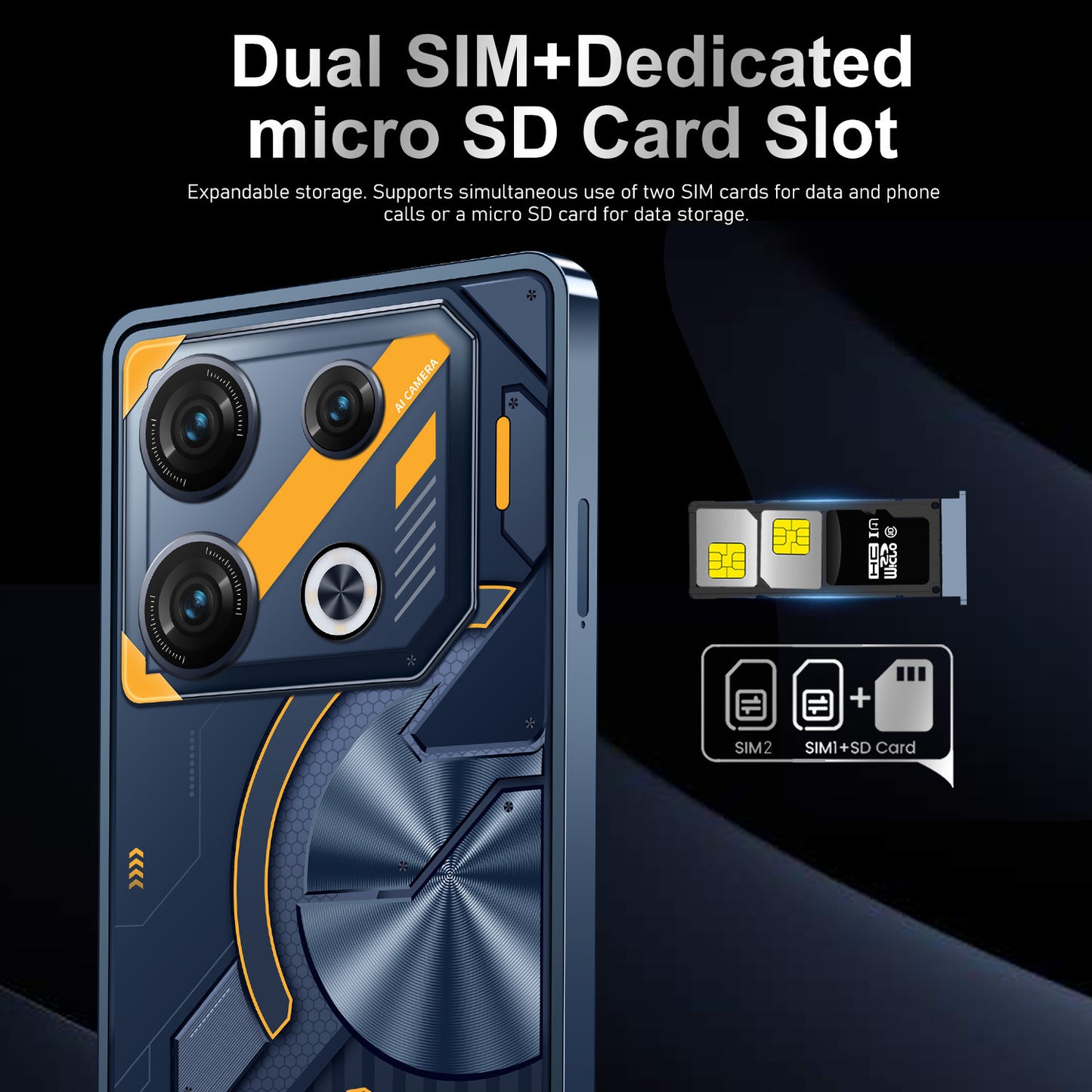 GT10 Pro – Smartphone Android de Alto Rendimiento con Pantalla Ultra HD de 7.3” y 16GB+1TB