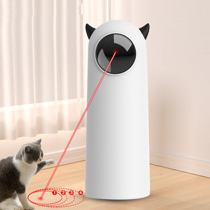 Juguete Automático Inteligente con Láser LED 360° – Diversión Interactiva, Salud y Ejercicio Garantizado para Gatos Felices