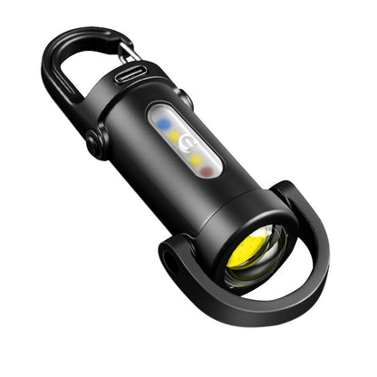 Llavero Linterna Multifuncional Portátil 5W – Luz de Emergencia Compacta con Powerbank y Carga Rápida USB-C